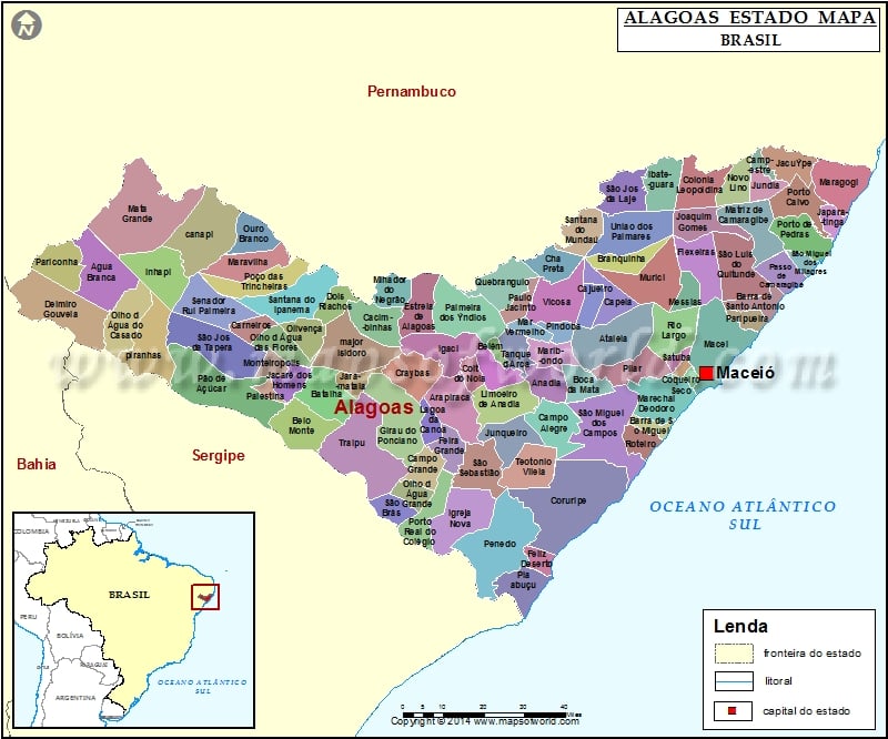 Alagoas Mapa