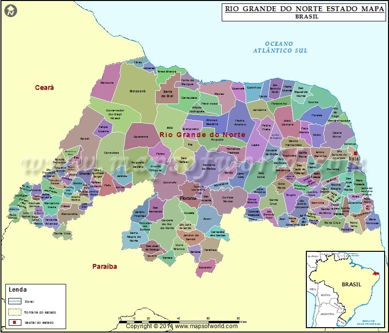 Rio Grande do Norte Mapa