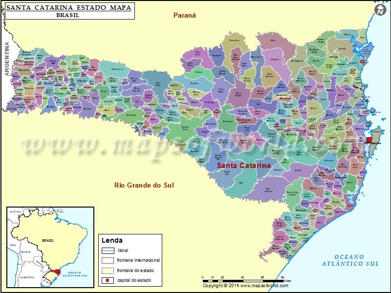 Santa Catarina Mapa