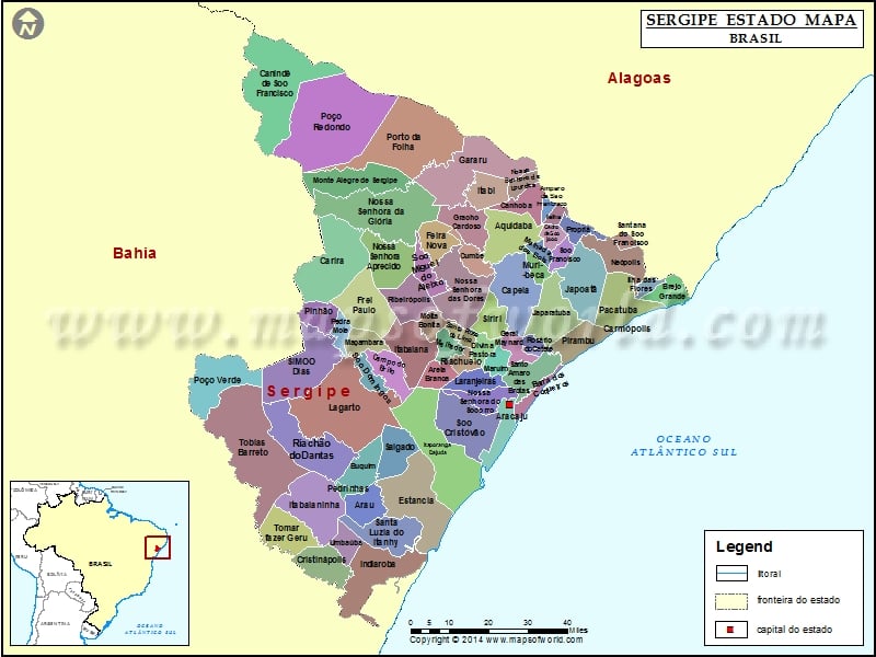 Sergipe Mapa
