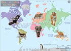 mapa do mundo para as crianças