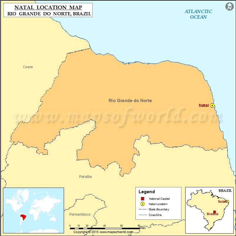 Onde Esta Natal Localizacao De Natal No Brasil Mapa