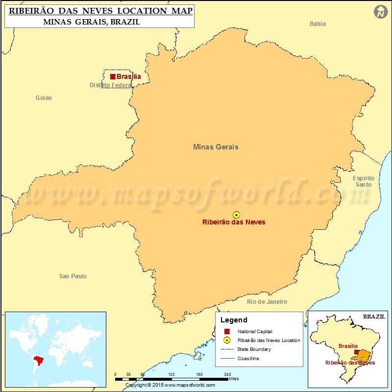 Onde está Ribeirão das Neves